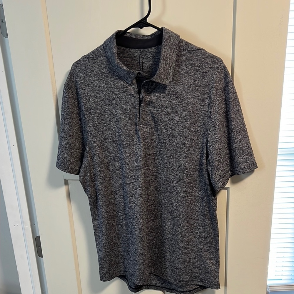 Men's Lululemon- Heather Gray Polo Shirt